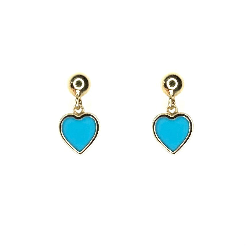 Heart Turquoise Earrings