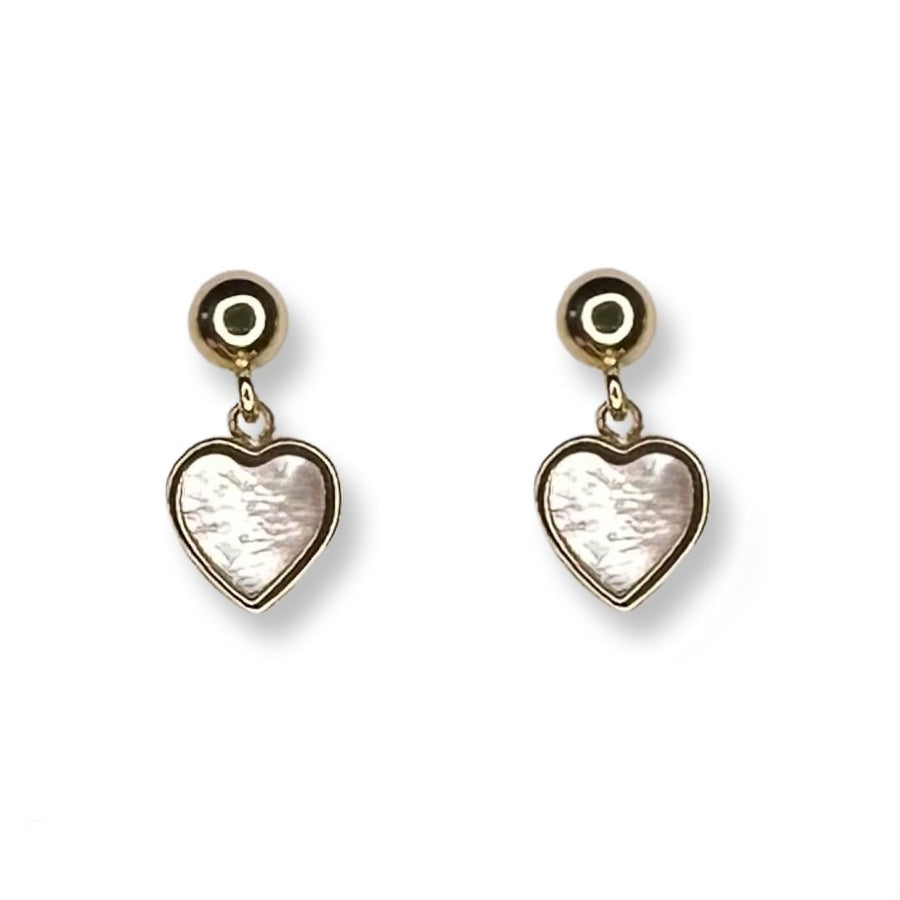 Heart Mother of Pearl Earrings