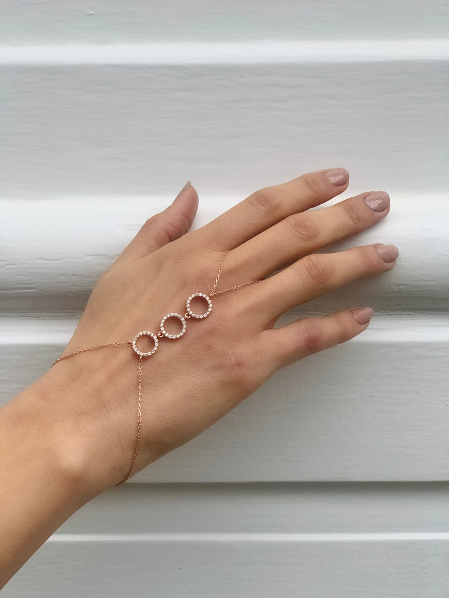 Shimmering Hand Bracelet