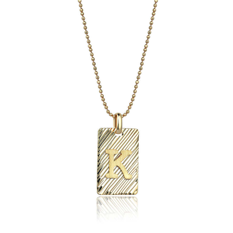 Gold on Gold Letter K