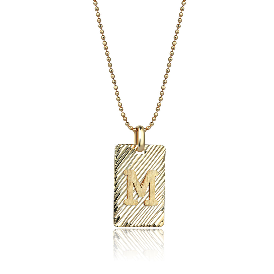 Gold on Gold Letter M