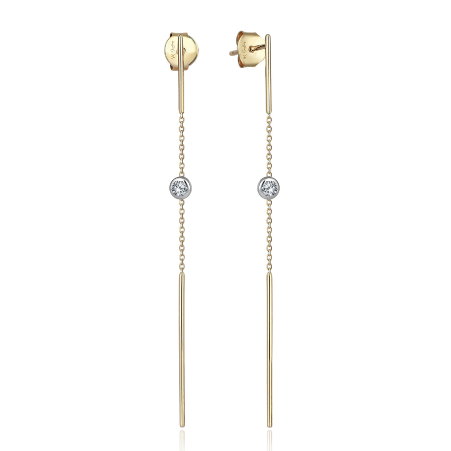 Lara 14K Gold Sparkly Earrings