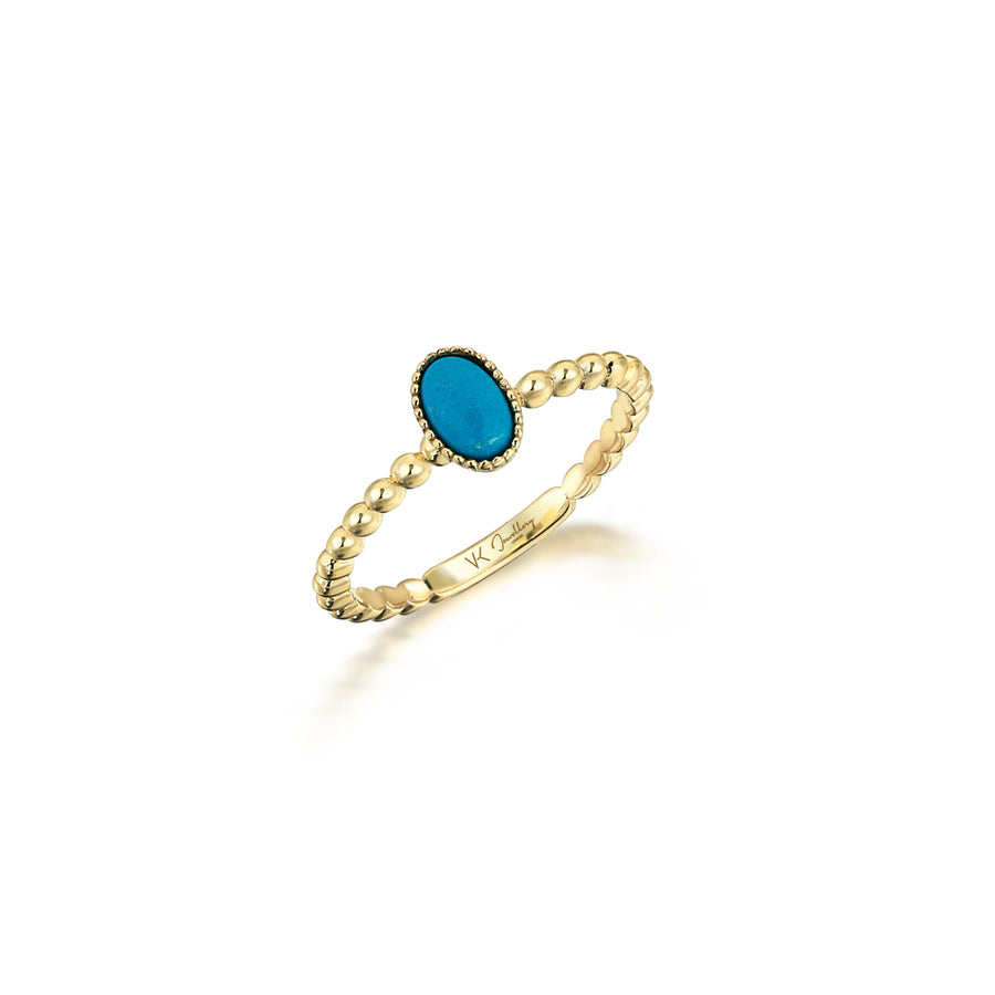 Heather Turquoise 14K Gold Ring