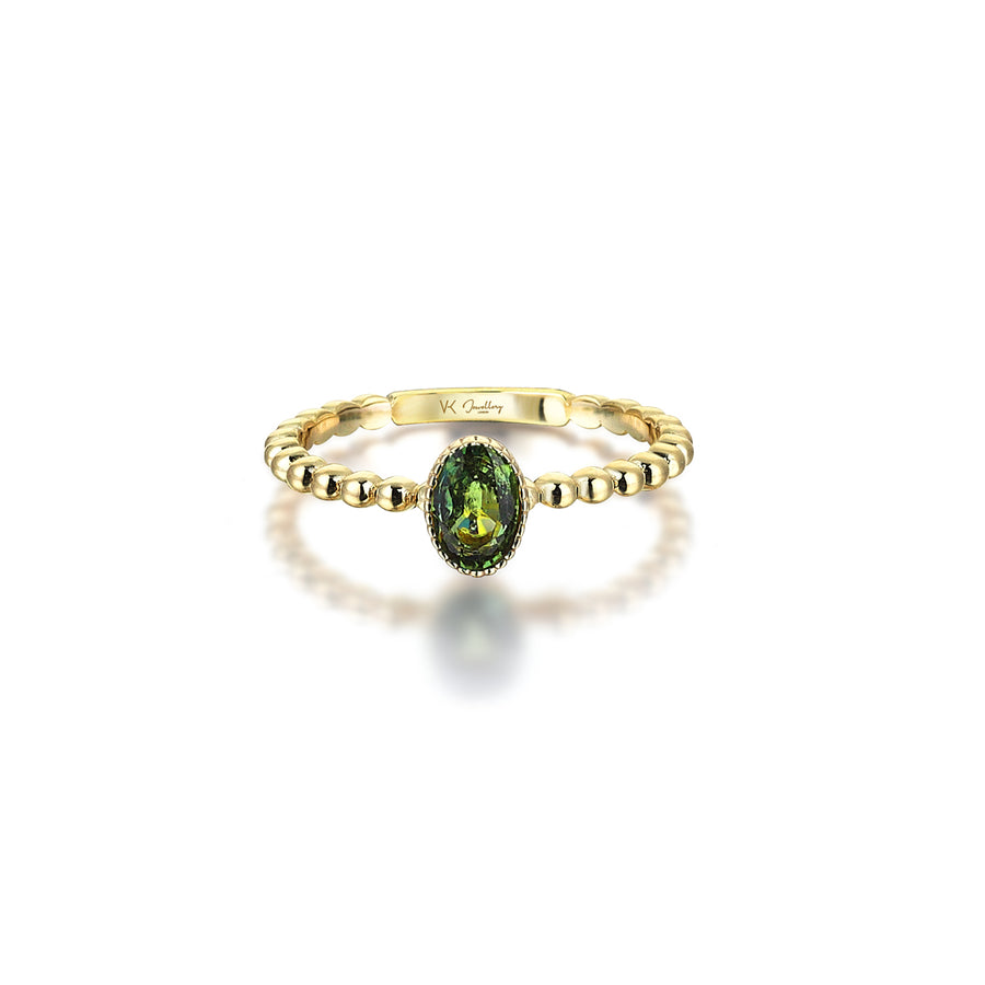 Heather Peridot 14K Gold Ring