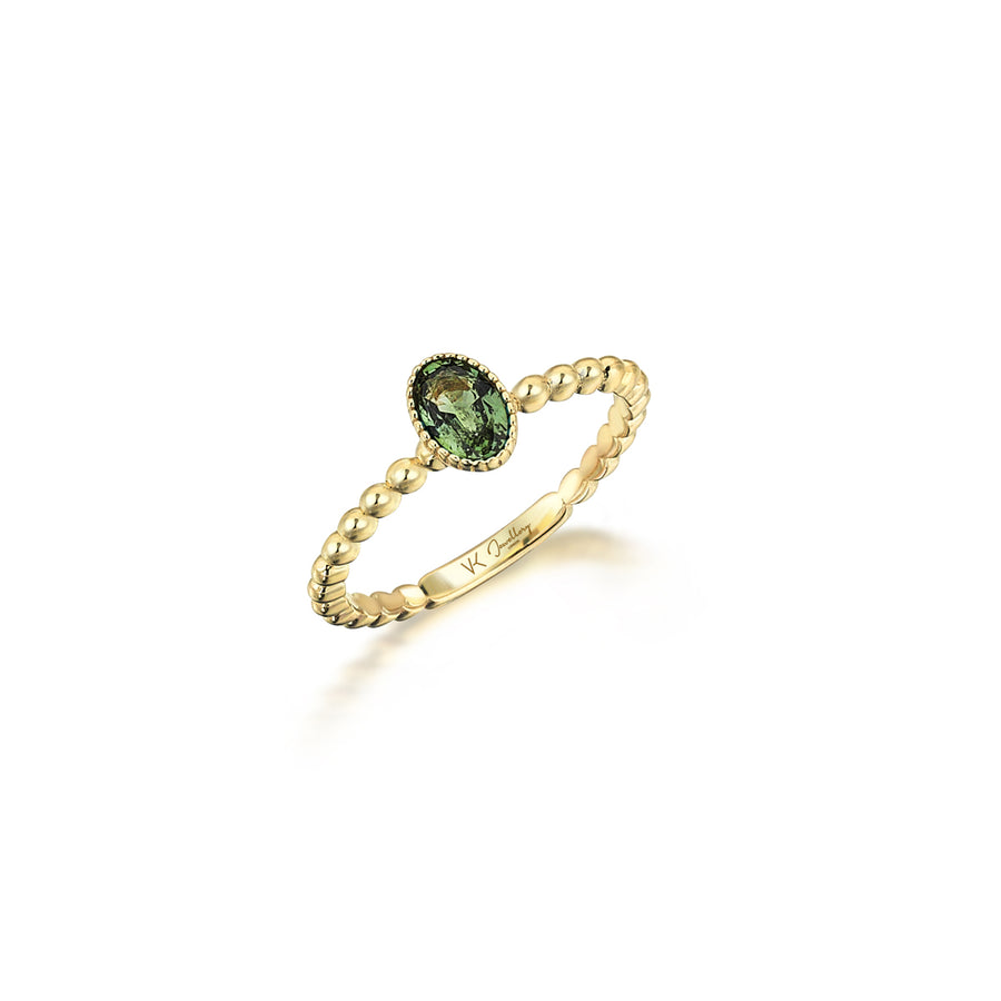 Heather Peridot 14K Gold Ring