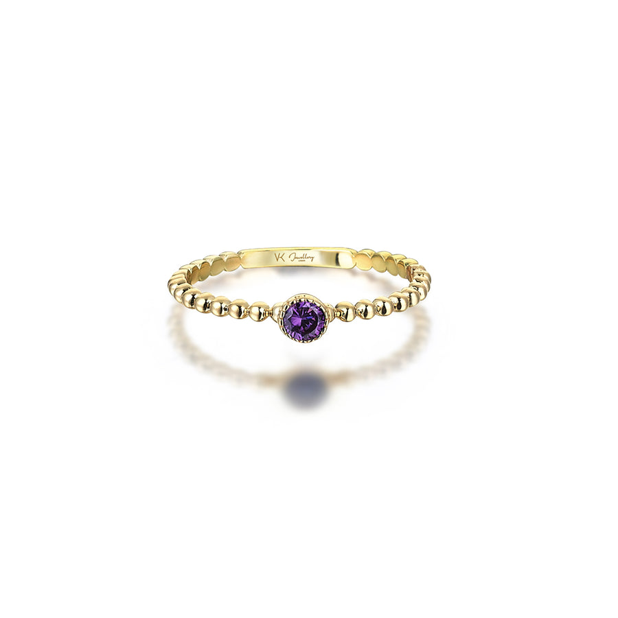 Emma Purple 14K Gold Ring