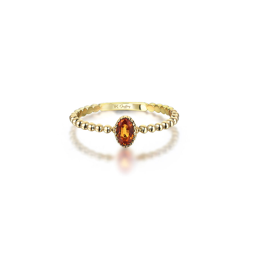 Heather Citrine 14K Gold Ring