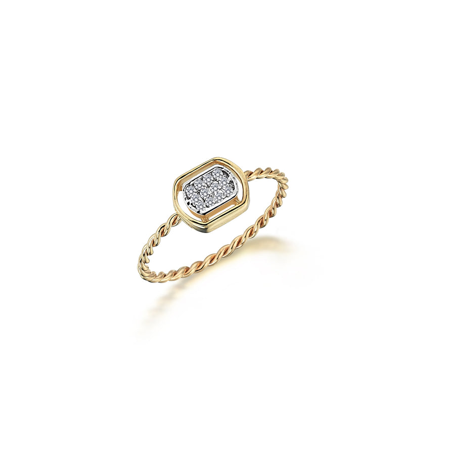 Serena Diamond 14K Gold Ring