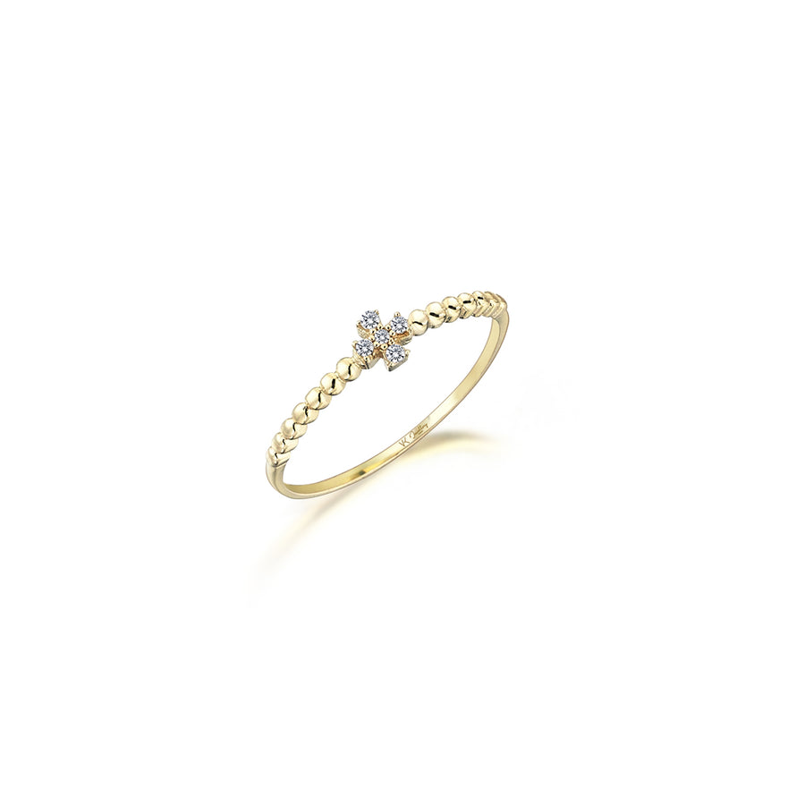 Plus Diamond 14K Gold Ring